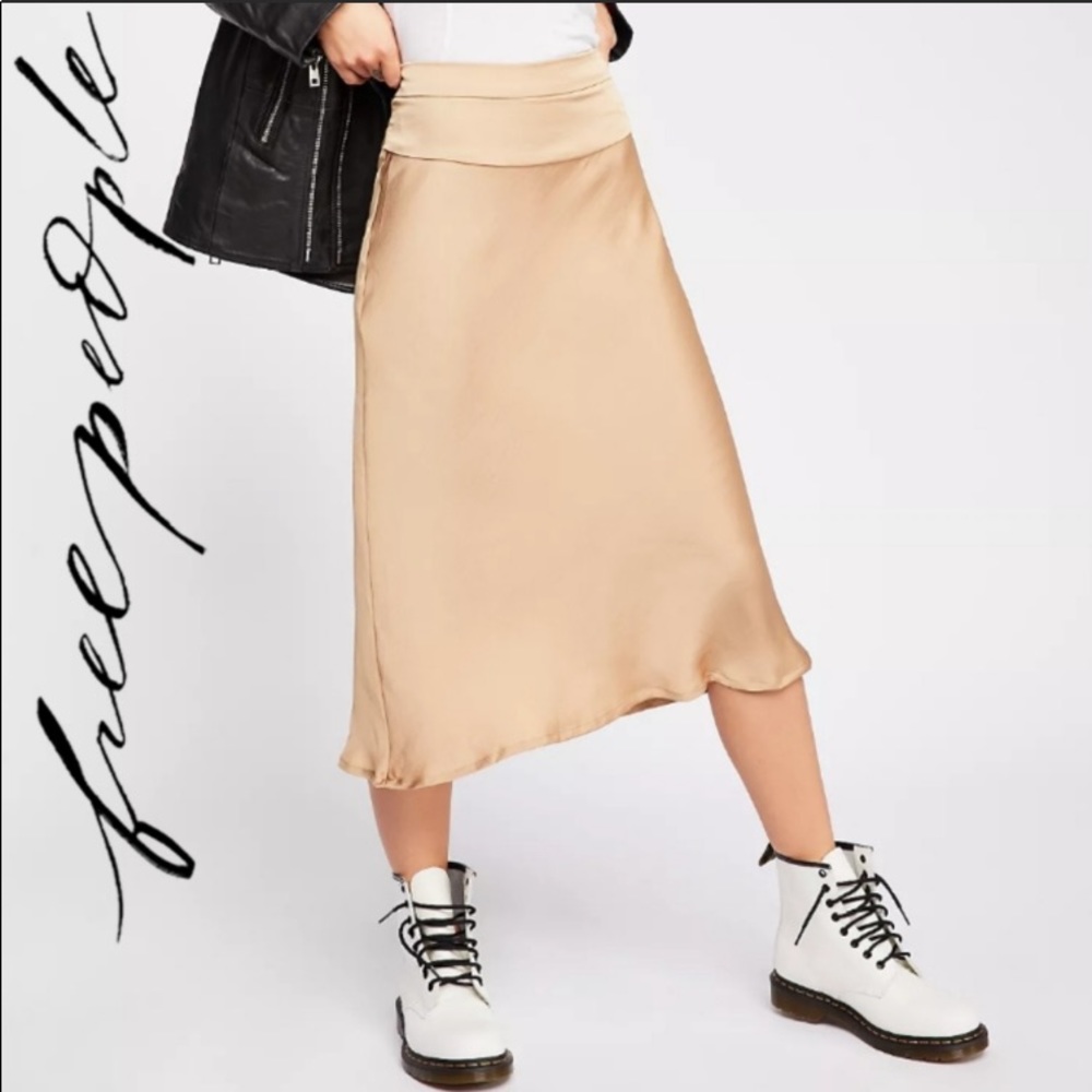 FP free people praline skirt Normani bias size 2